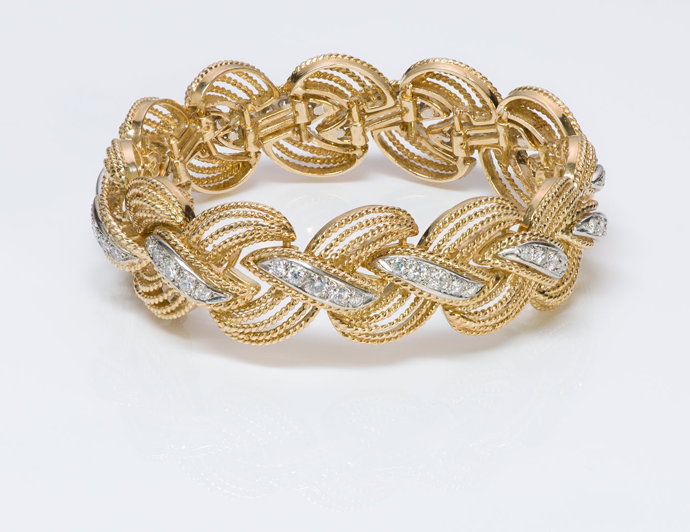 Hammerman Brothers 18K Gold Diamond Bracelet