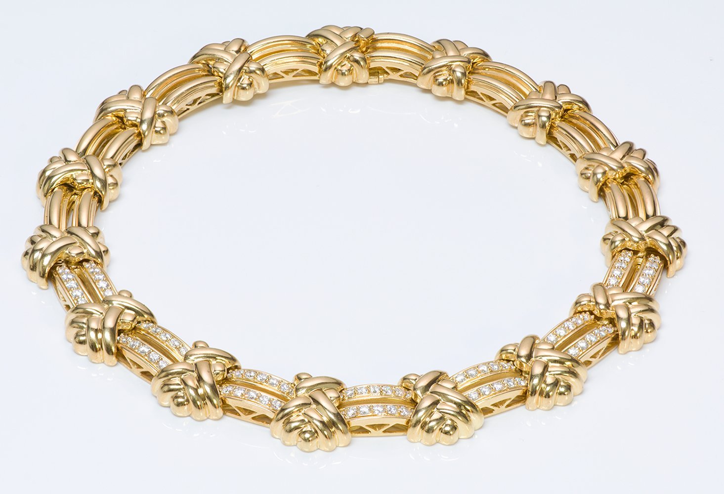 Hammerman Brothers 18K Gold Diamond Necklace