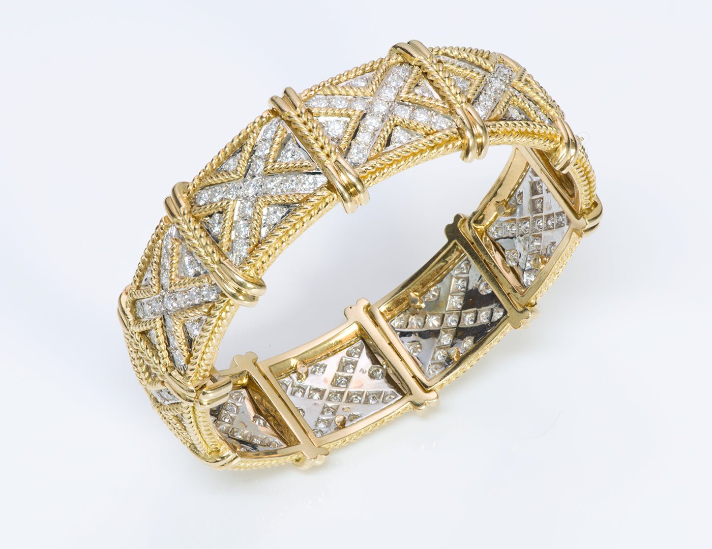 Hammerman Brothers 18K Yellow Gold Diamond Bracelet
