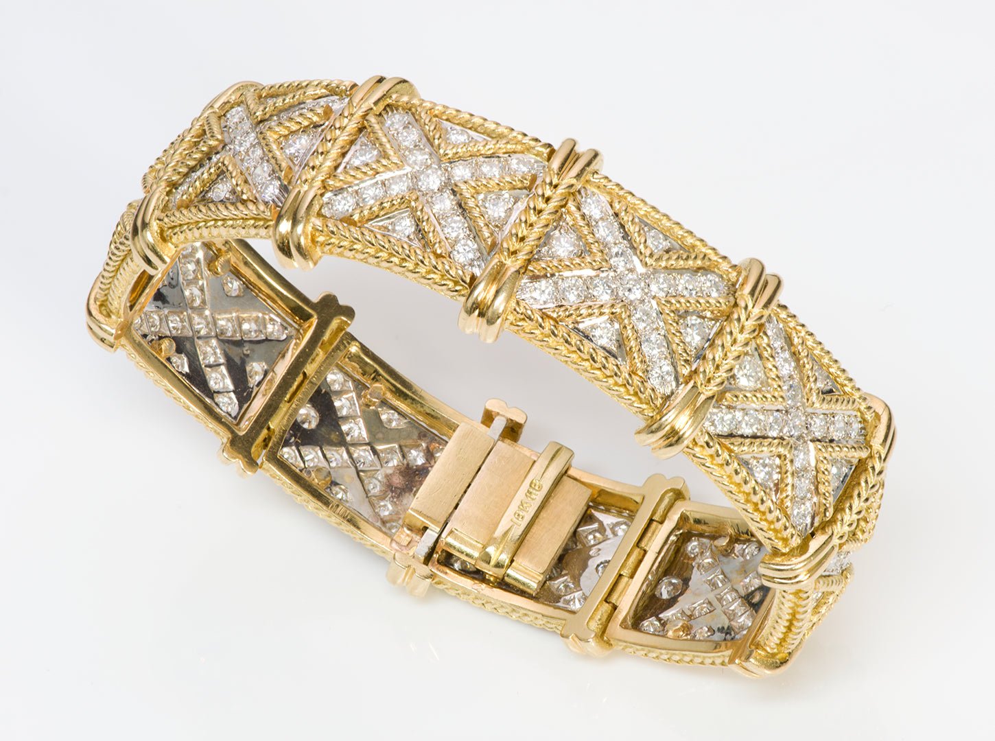 Hammerman Brothers 18K Yellow Gold Diamond Bracelet