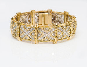 Hammerman Brothers 18K Yellow Gold Diamond Bracelet