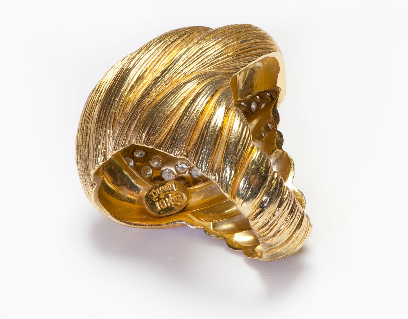 Henry Dunay 18K Yellow Gold Diamond Sabi Ring