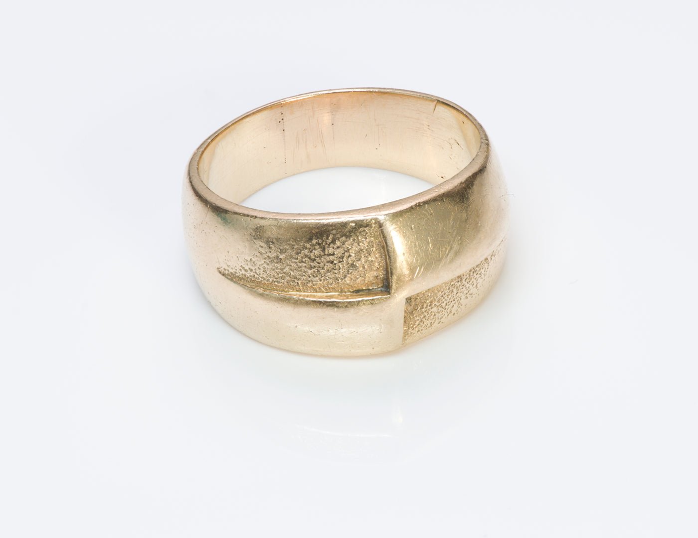 Henry Steig Arts & Crafts Gold Men's Ring