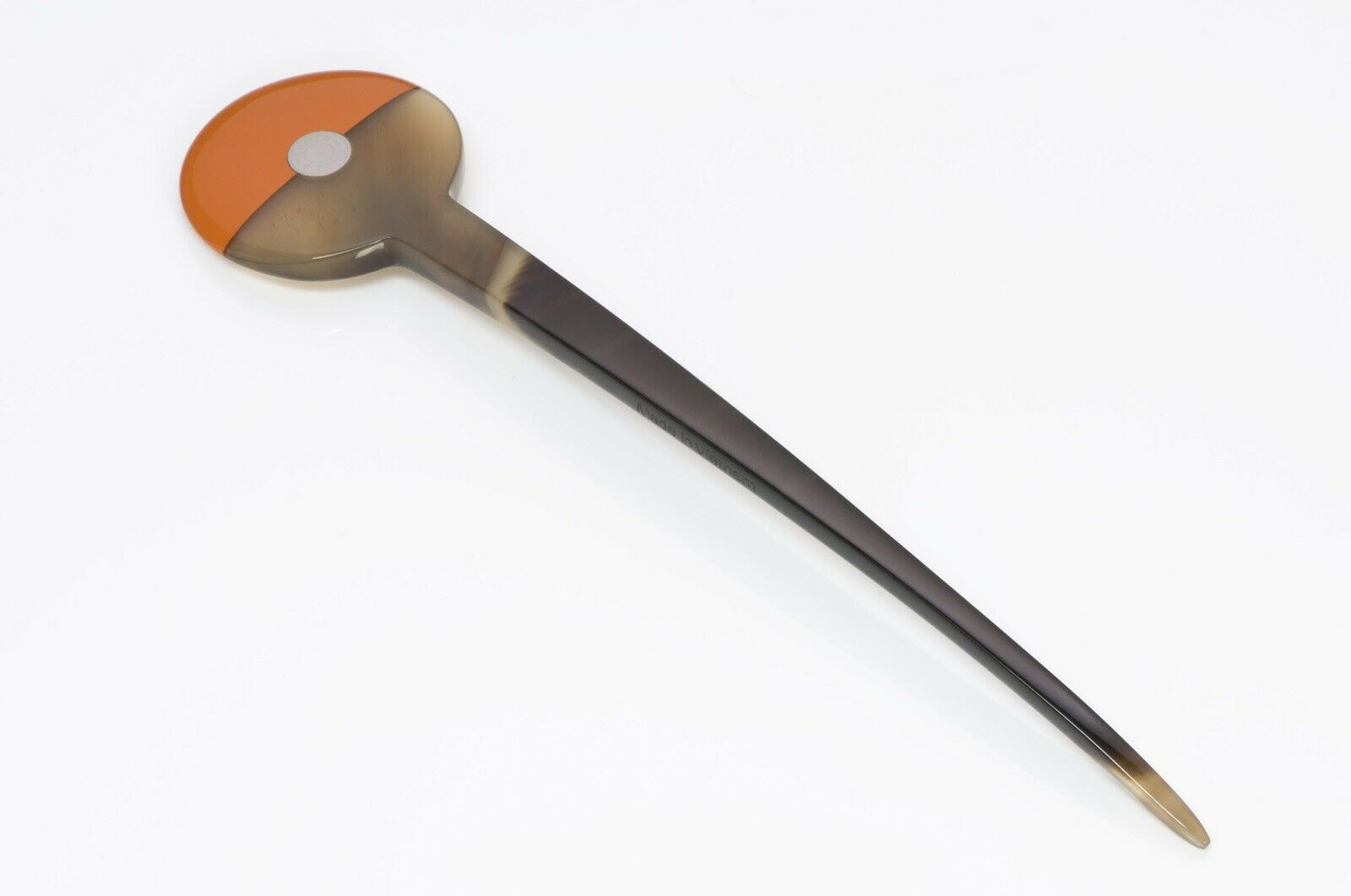 Hermes Buffalo Horn Lacquer Hairpin