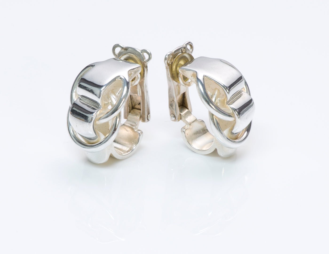 Hermès Silver Chain Earrings