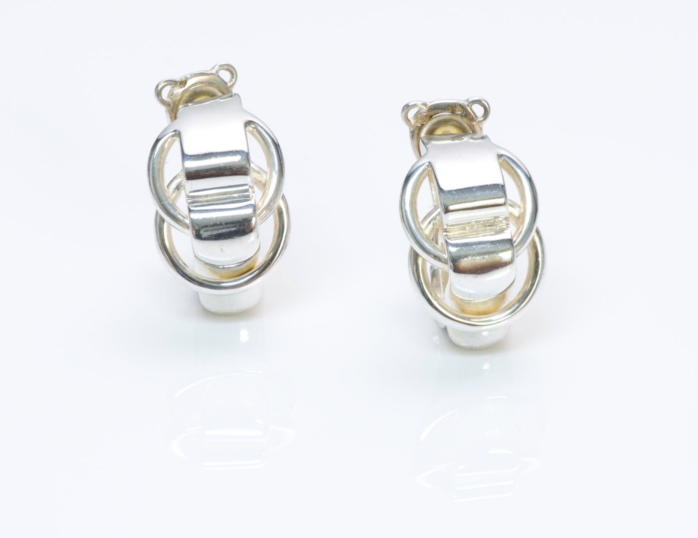 Hermès Silver Chain Earrings