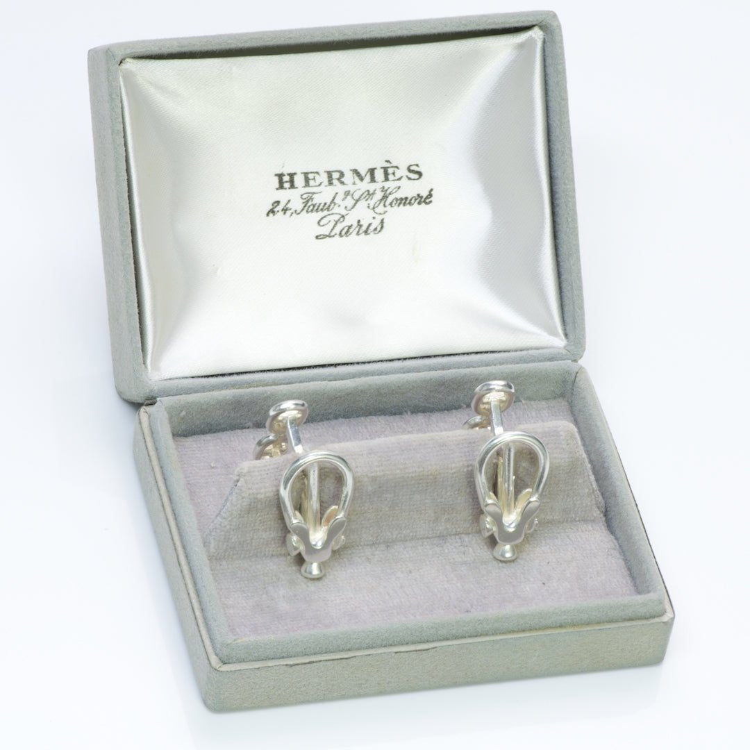 Hermès Silver Cufflinks