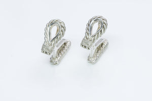 Hermès Silver Rope Cufflinks
