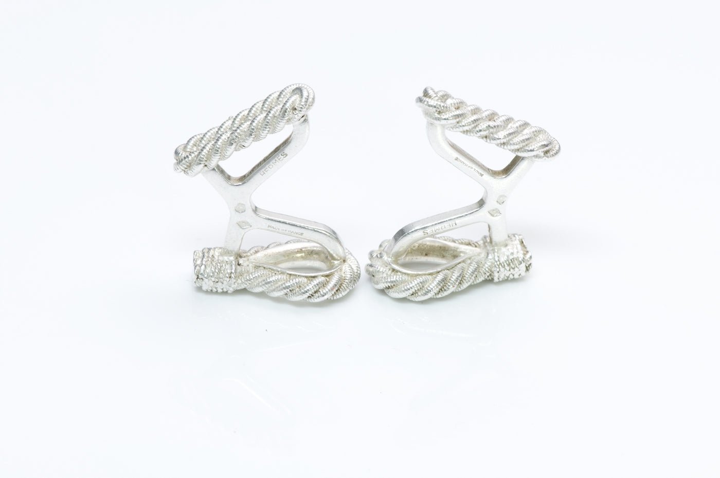 Hermès Silver Rope Cufflinks