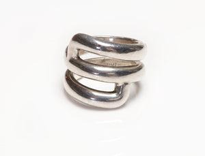 Hermes Sterling Silver Ring