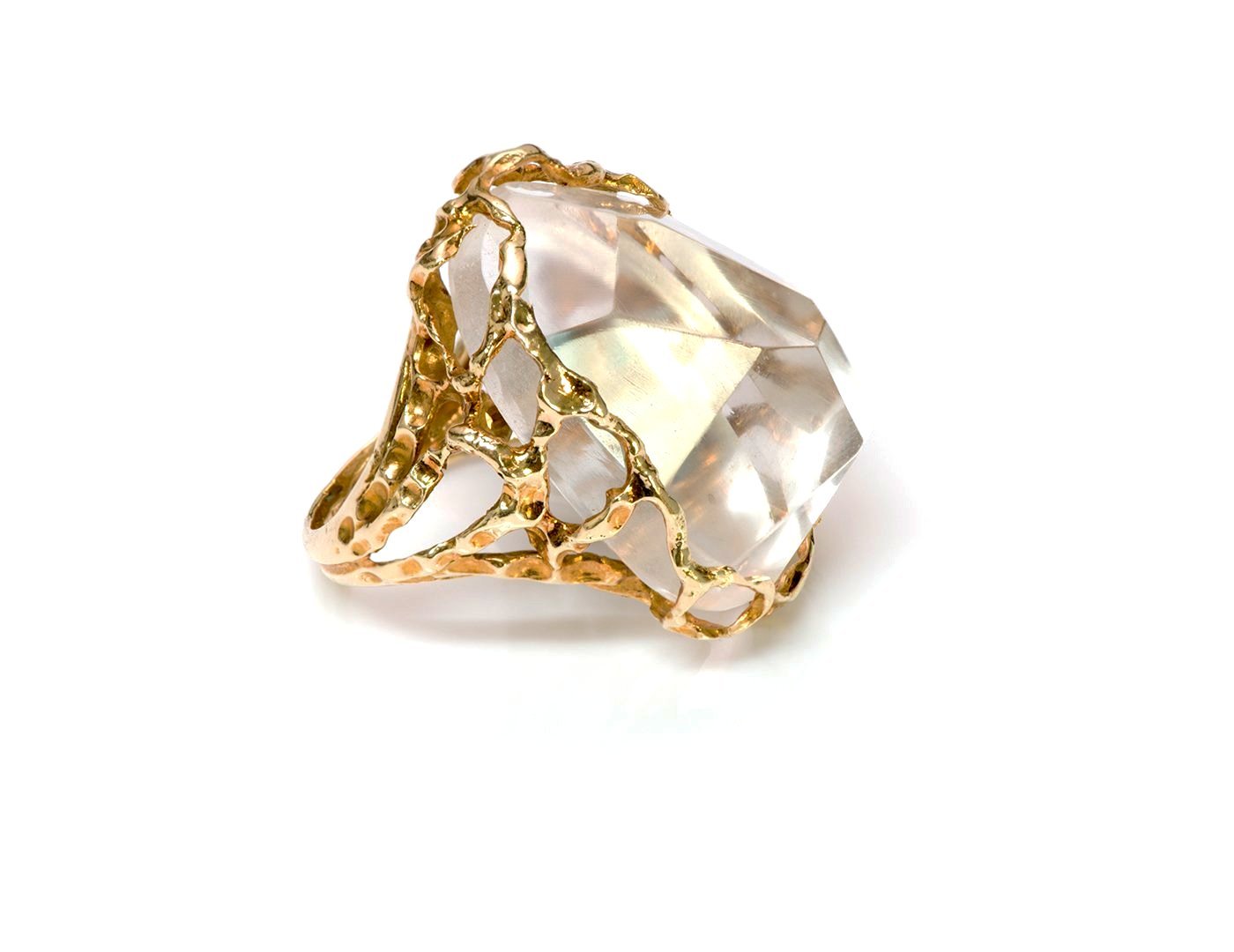 Ilias Lalaounis Crystal 18K Gold Ring