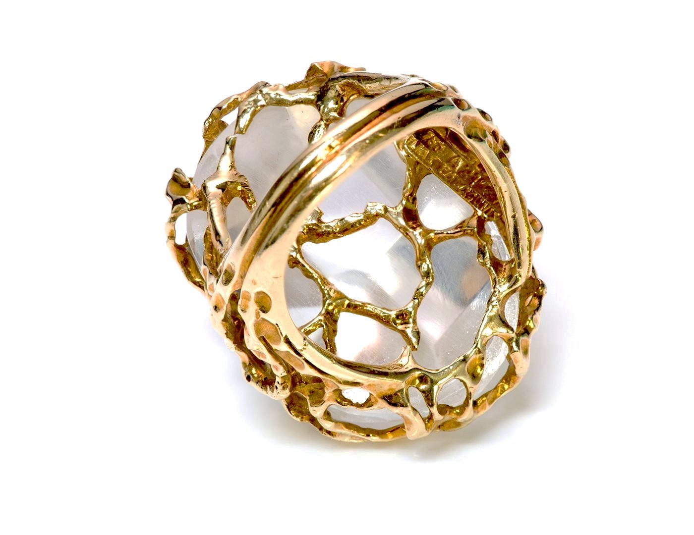 Ilias Lalaounis Crystal 18K Gold Ring