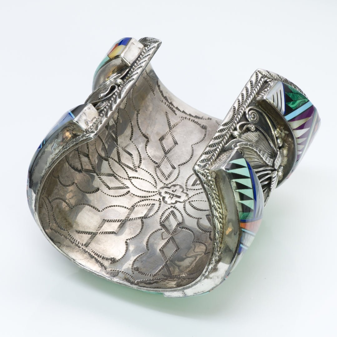 James Mason American Indian Turquoise Silver Cuff