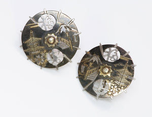 Japanese Sterling Earrings