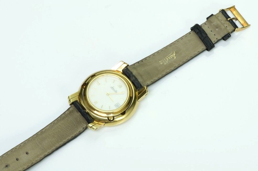 Jean d'Eve 18K Gold Pacte Perpetual Dual Reverse Watch