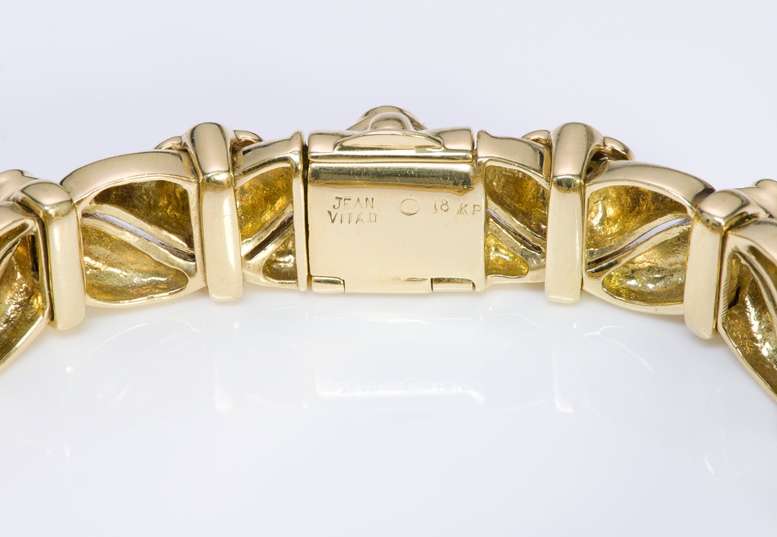 Jean Vitau 18K Yellow Gold Gemstone Bracelet