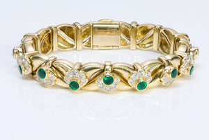 Jean Vitau 18K Yellow Gold Gemstone Bracelet