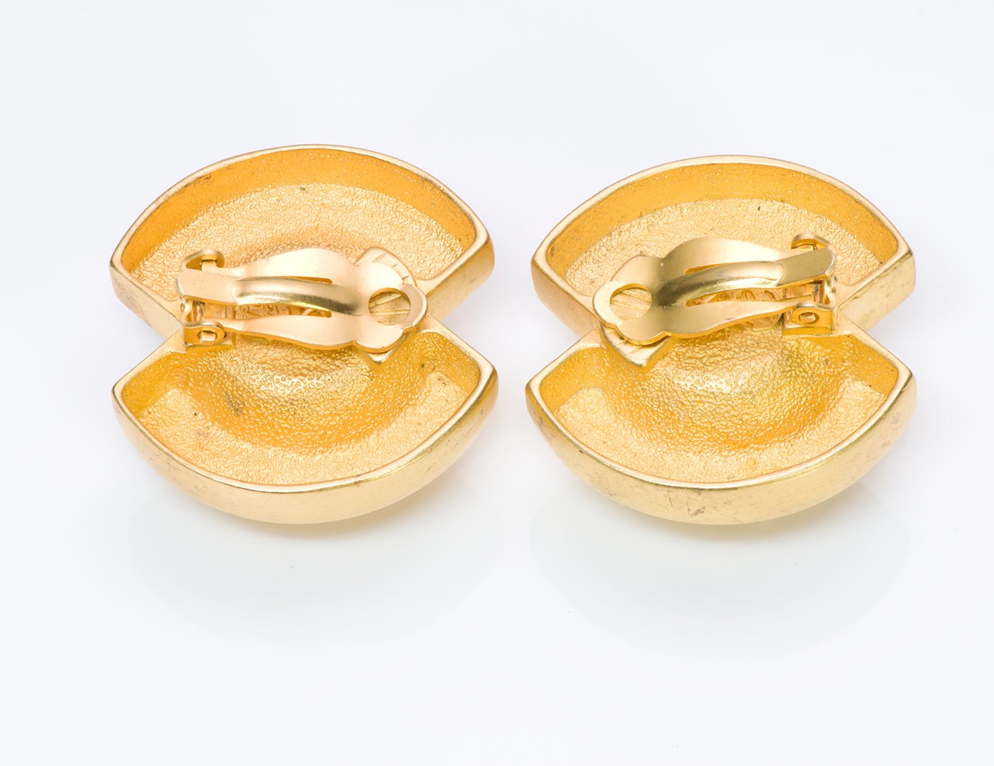 Karl Lagerfeld Gold Tone Pearl Earrings