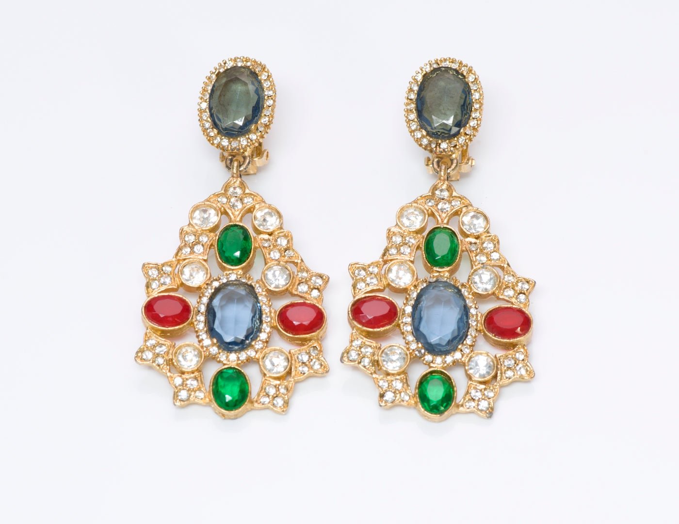 Kenneth Jay Lane Crystal Earrings - DSF Antique Jewelry