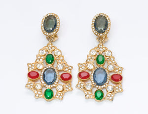 Vintage Kenneth Jay Lane Crystal Earrings