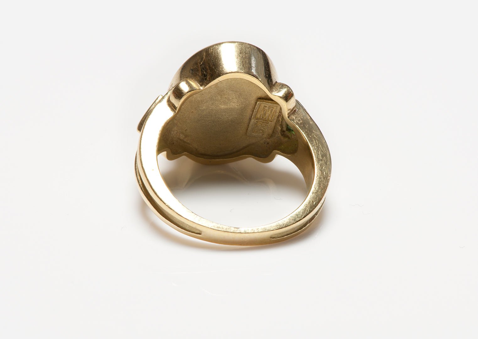 Kurt Wayne 18K Gold Peridot & Tsavorite Ring