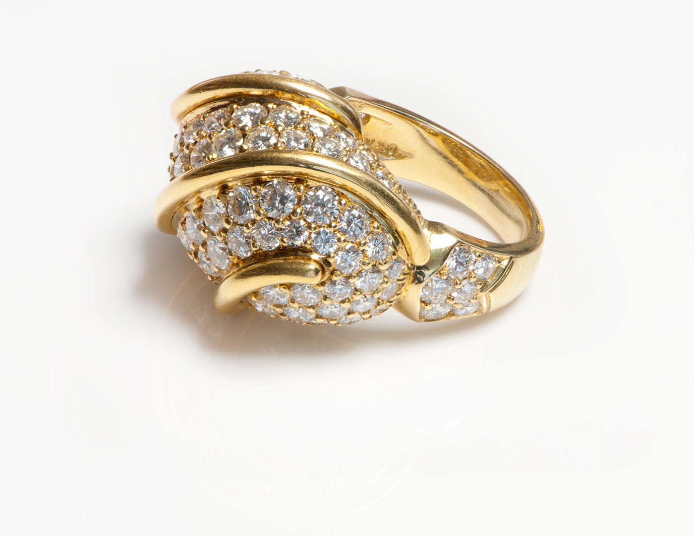 Kurt Wayne 18K Yellow Gold Pave Diamond Ring