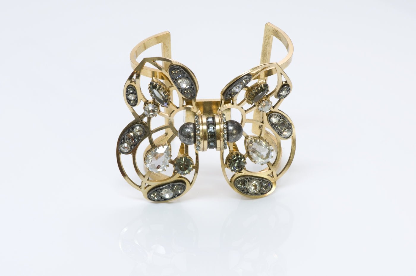 Lanvin Crystal Butterfly Bracelet