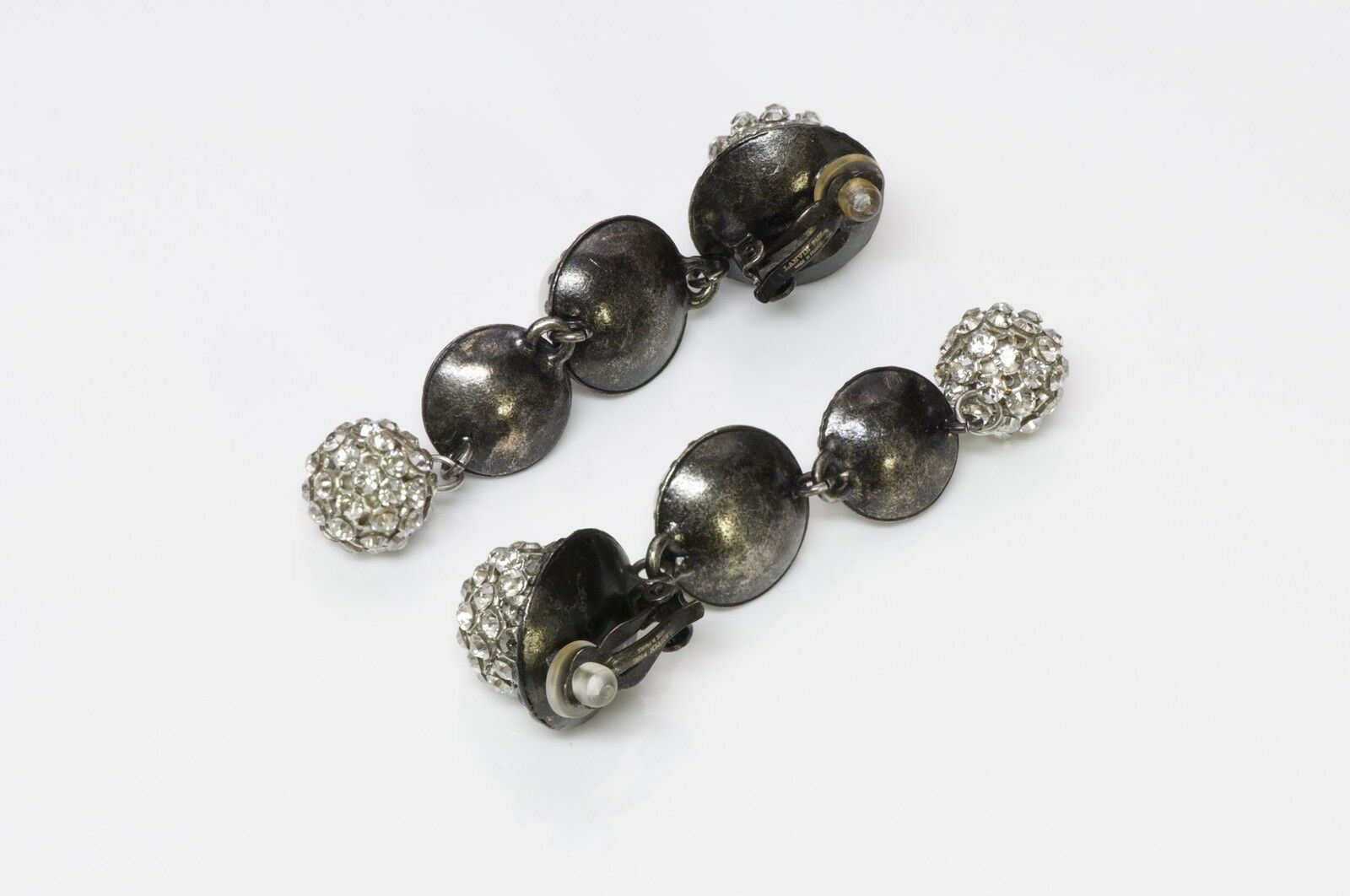 Lanvin Pearl Crystal Drop Earrings