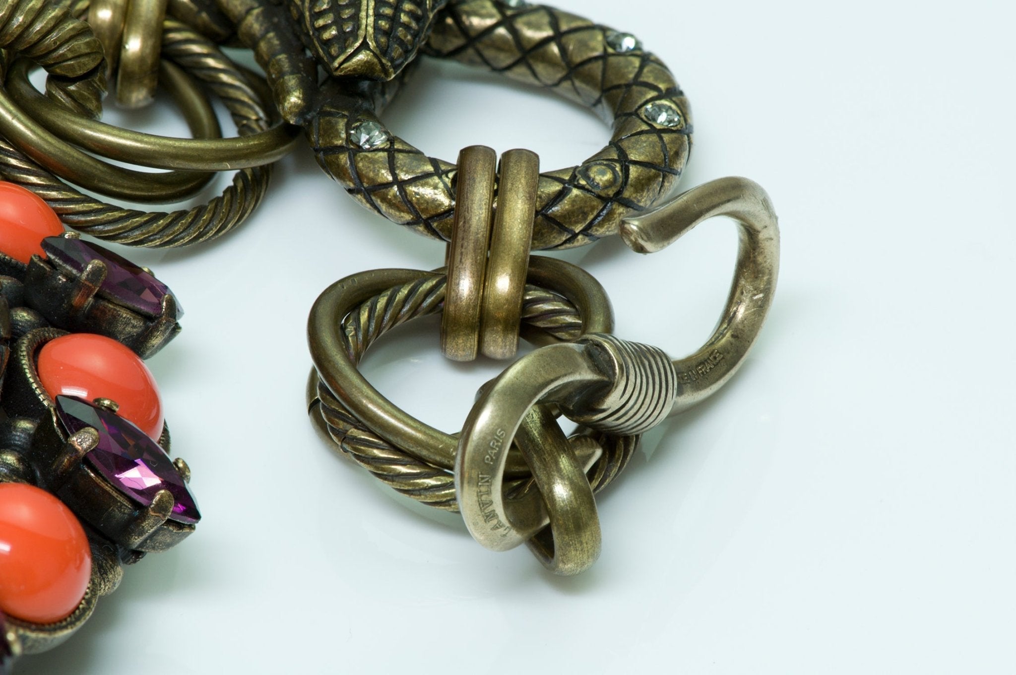 Lanvin Snake Crystal Necklace