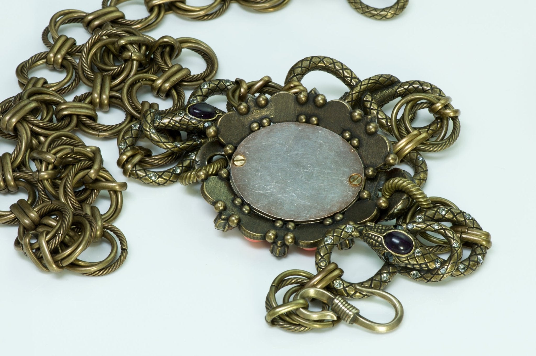 Lanvin Snake Crystal Necklace