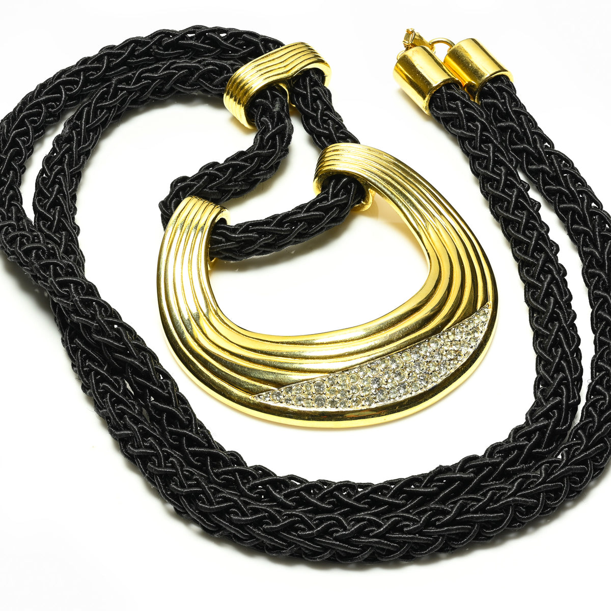 Lanvin Gold and Black Crystal Necklace Crystal necklace Lanvin Gold in Crystal - 49145927 main image 4
