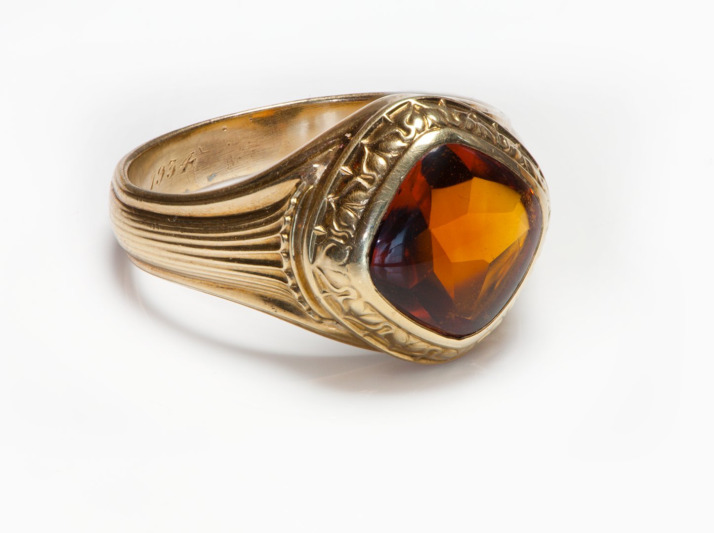 Larter & Sons Madeira Citrine Gold Men's Ring