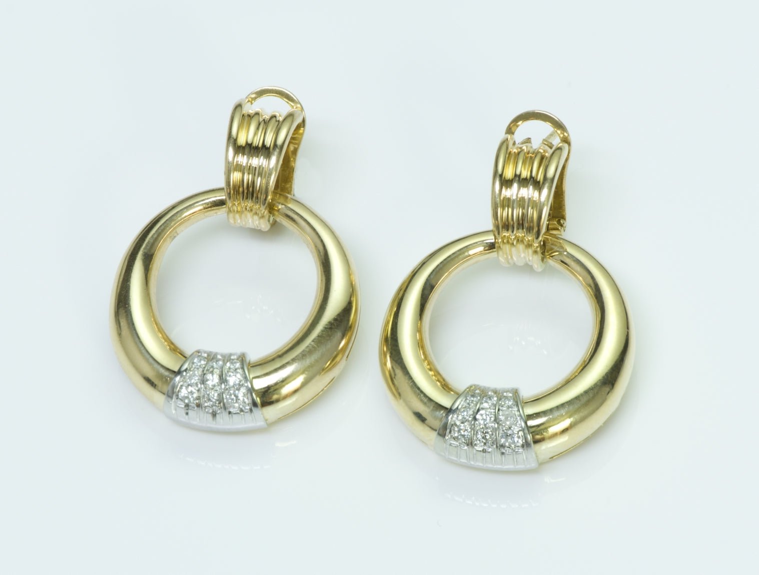 Leo Pizzo 18K Gold Diamond Earrings