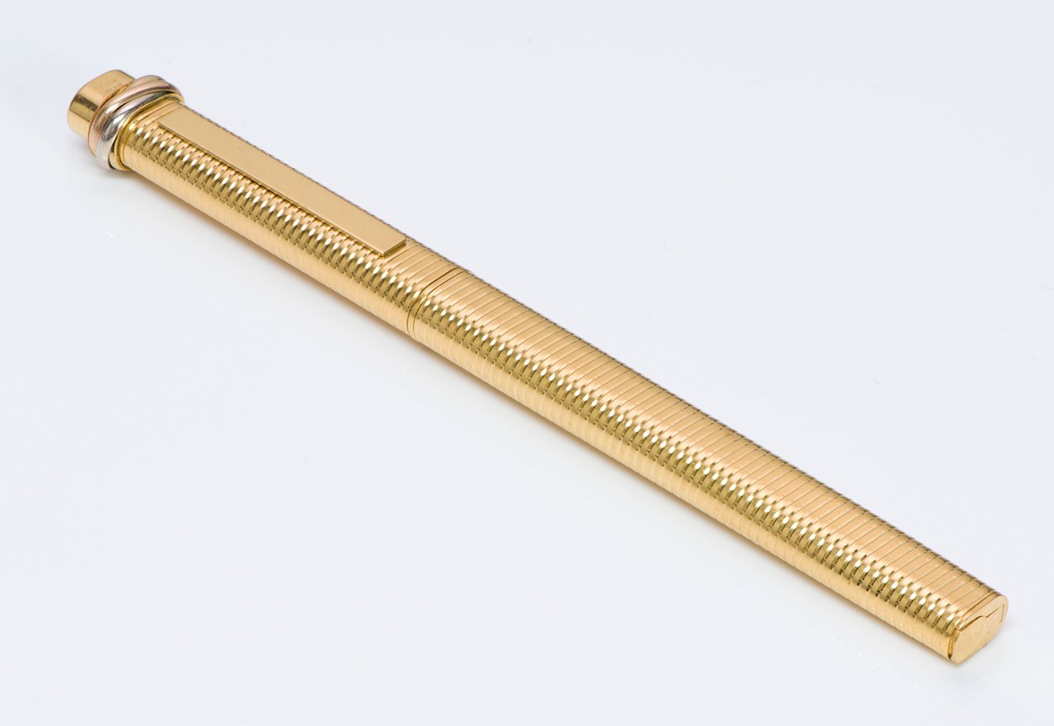 Les Must De Cartier Vendome Trinity Gold Plate Ballpoint Pen