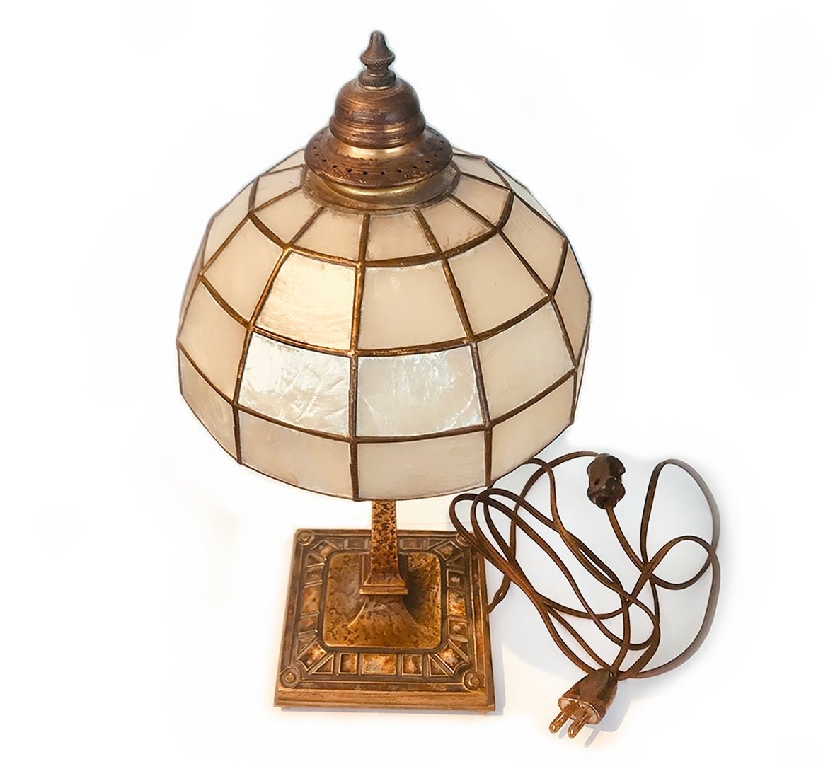 Louis Comfort Tiffany Furnaces Bronze Lamp