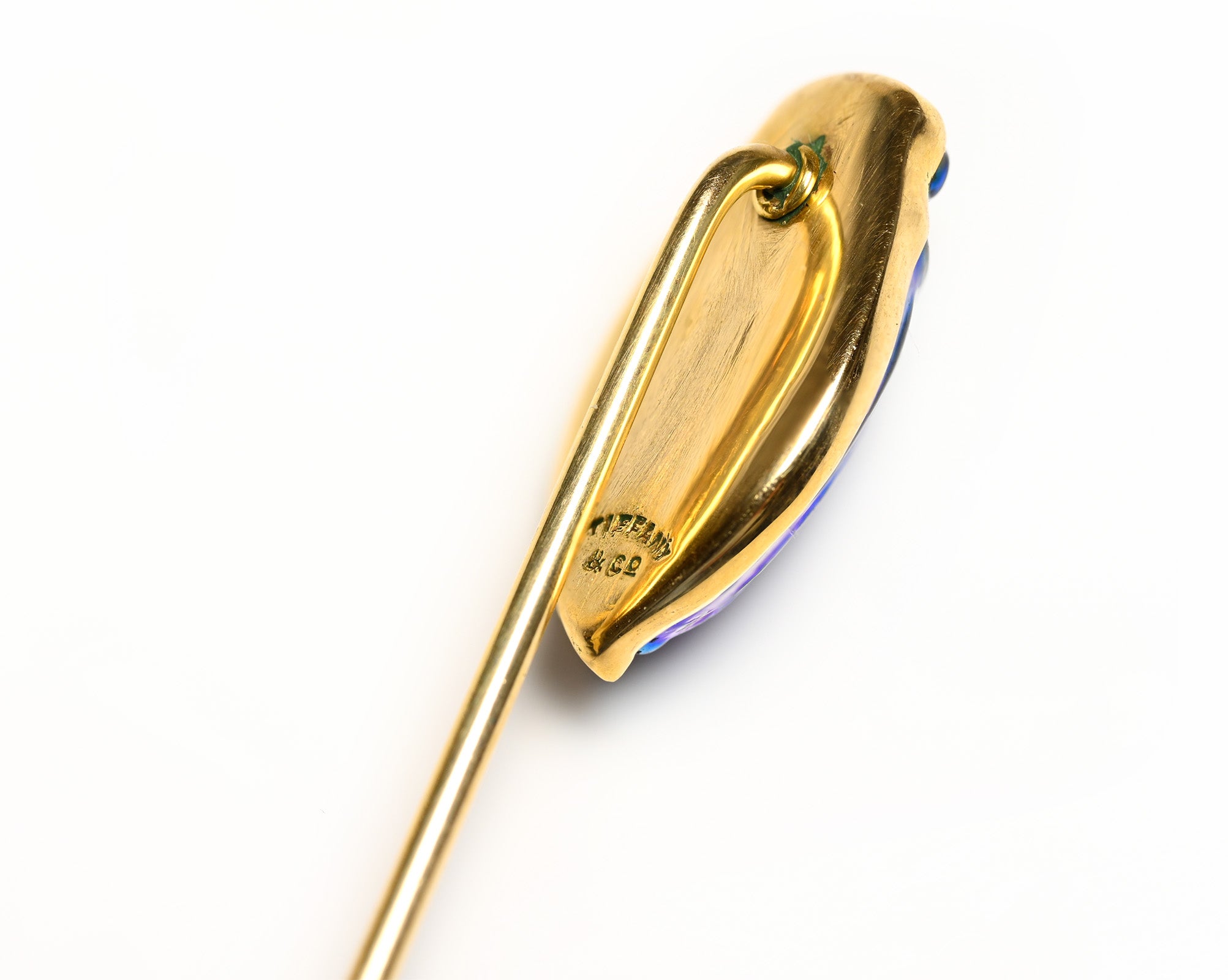 Luis Comfort Tiffany co Gold Scarab Stick Pin 