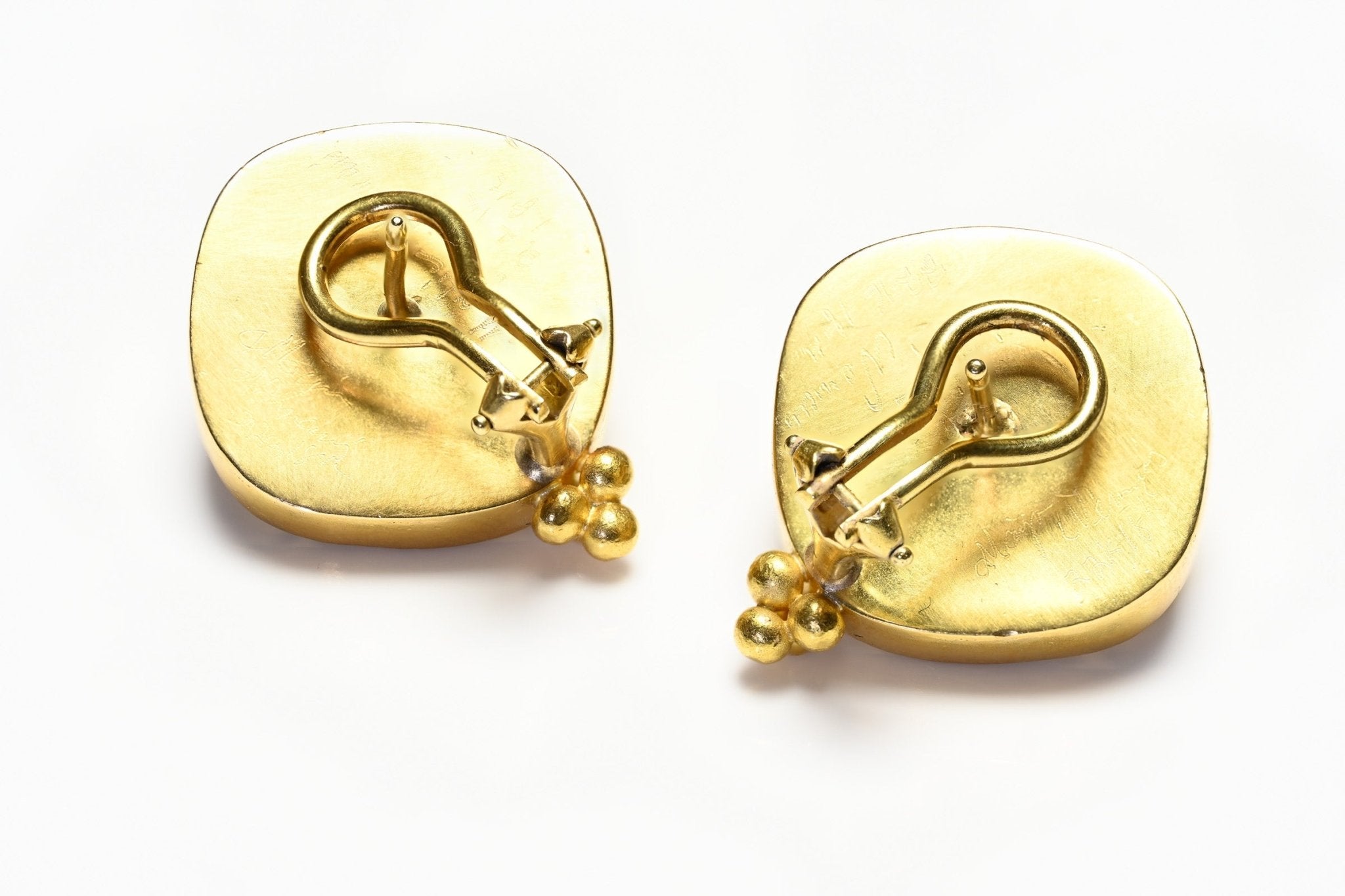 Maija Neimanis 22K Gold Aquamarine Earrings