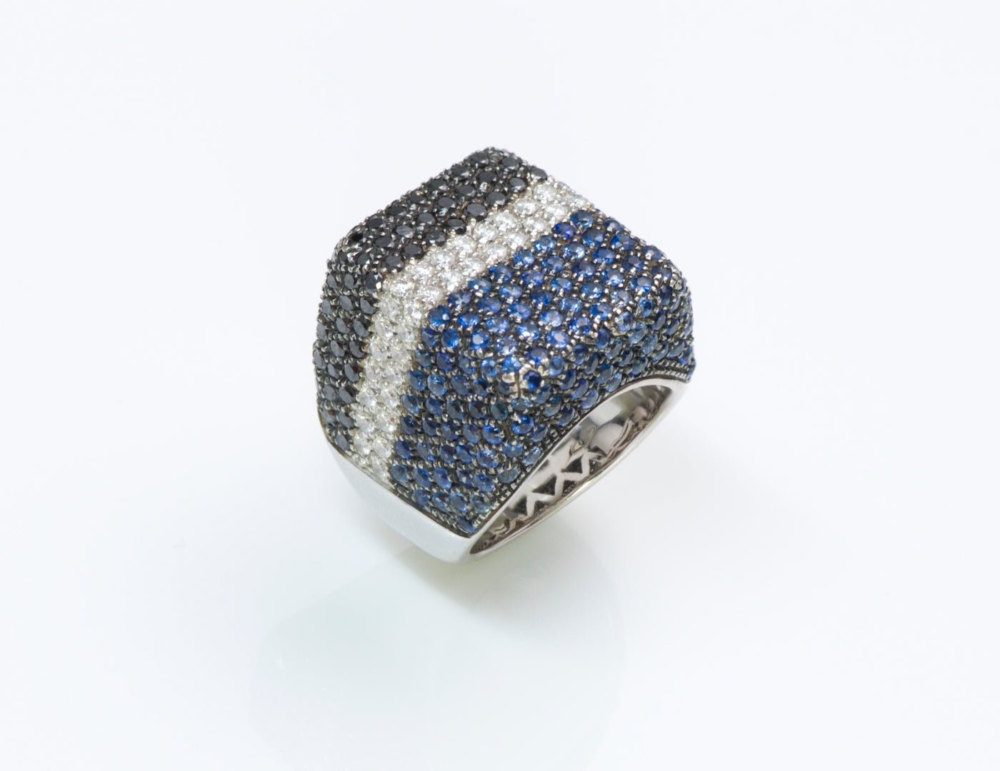 Marco Valente Diamond Sapphire Gold Ring