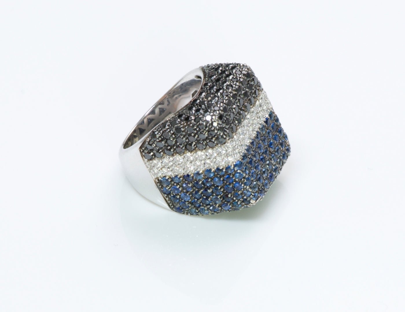 Marco Valente Diamond Sapphire Gold Ring