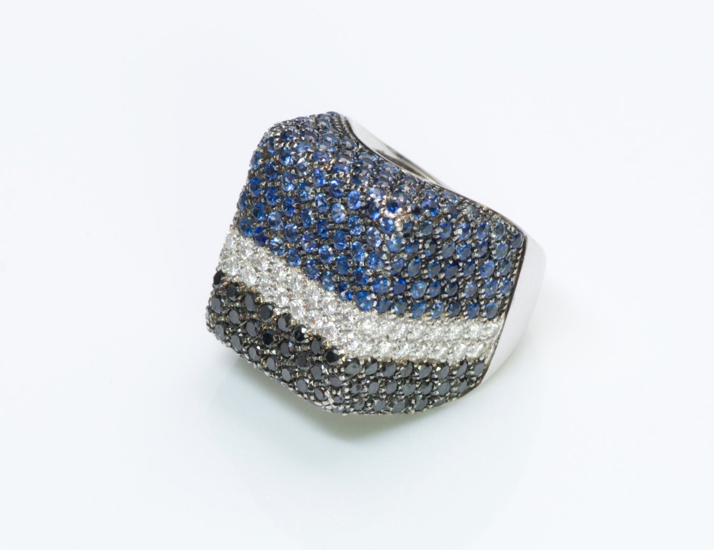 Marco Valente Diamond Sapphire Gold Ring