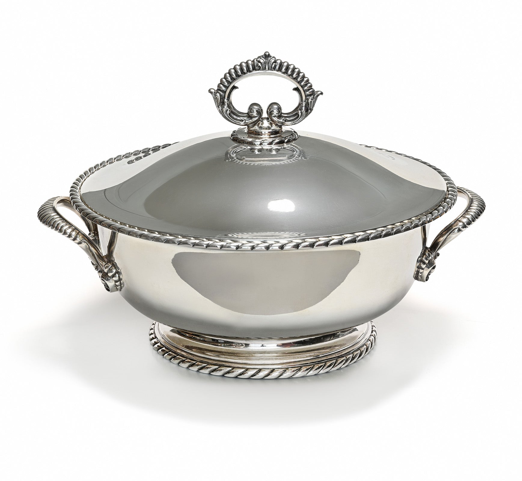 Mario Buccellati Sterling Silver Torchon Soup Tureen