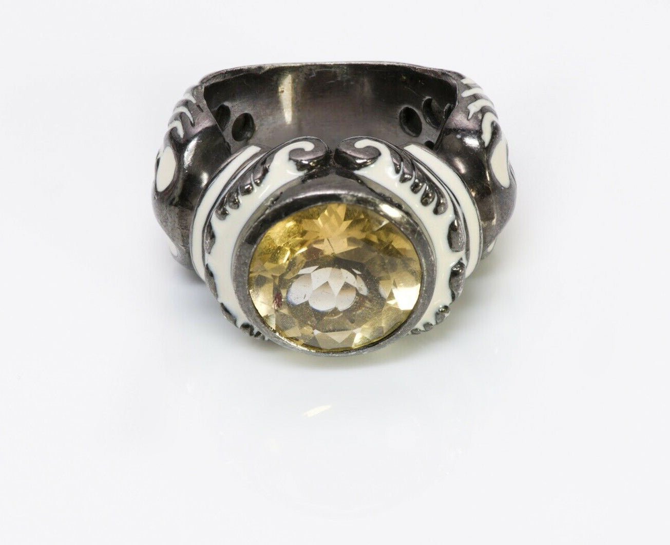 Matthew Campbell Laurenza MCL Sterling Citrine Cocktail Ring