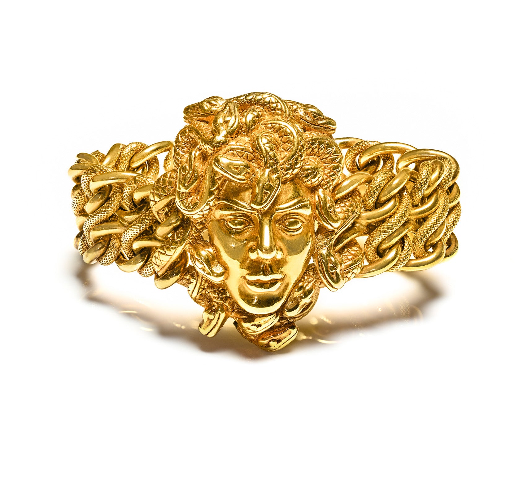 Vintage Gold Medusa Bracelet