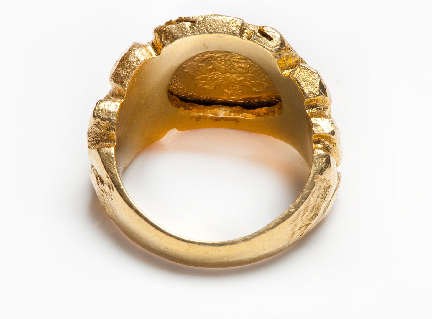 Men’s 18K and 22K Gold Coin Ring