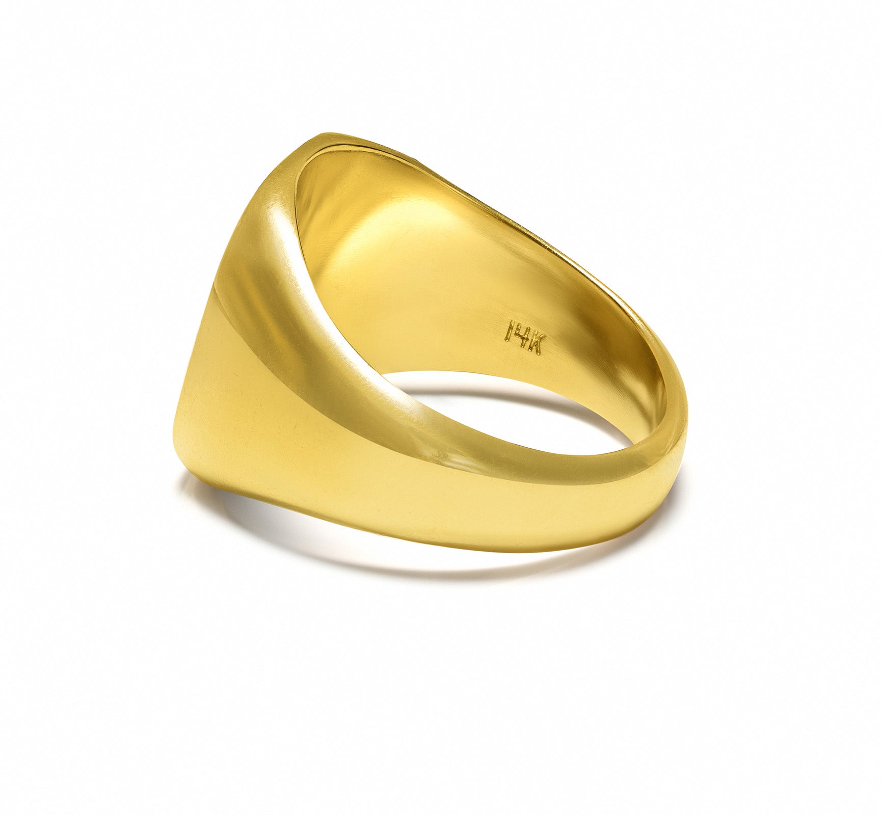 Men’s 14K Yellow Gold Heraldic Coat of Arms Signet Ring