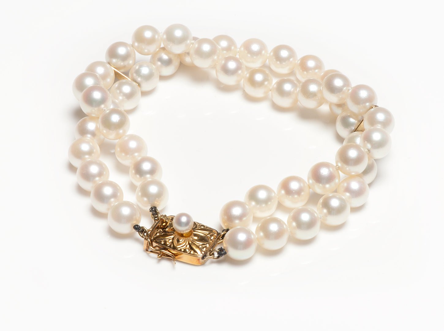 Mikimoto 18K Gold Akoya Pearl Bracelet