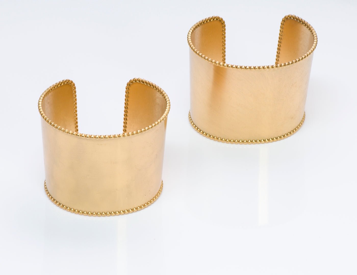 Monet Gold Tone Cuff Bracelets