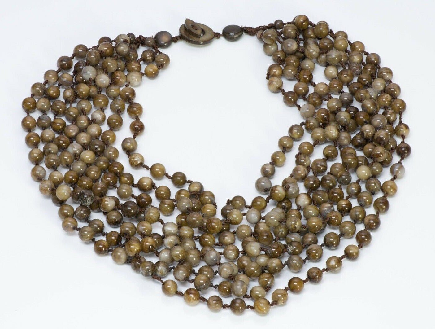 Monies Gerda Lynggard Beads Mother of Pearl Necklace