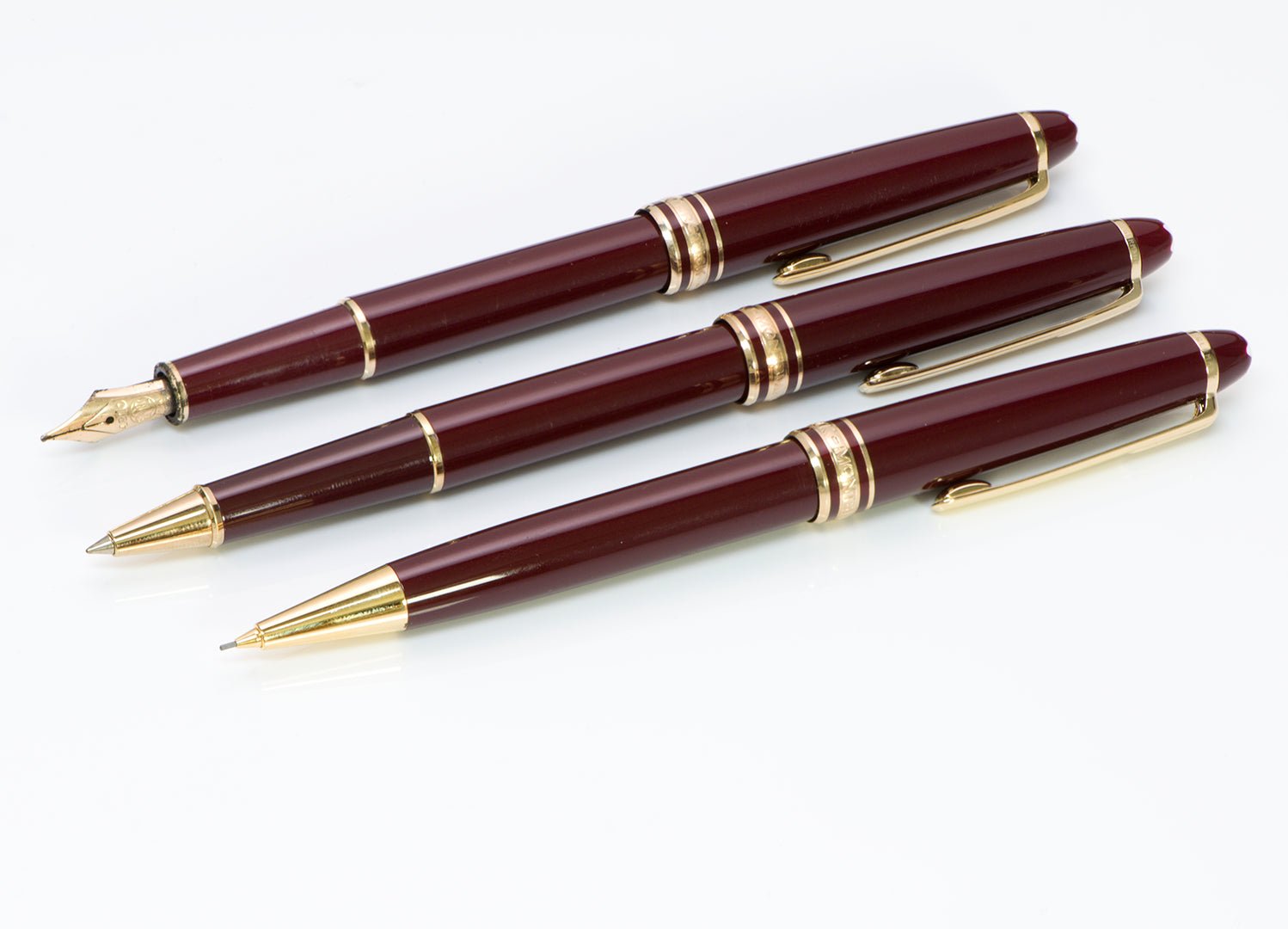 Montblanc Meisterstuck 144 R Pencil Ballpoint Pen & Fountain Pen Set