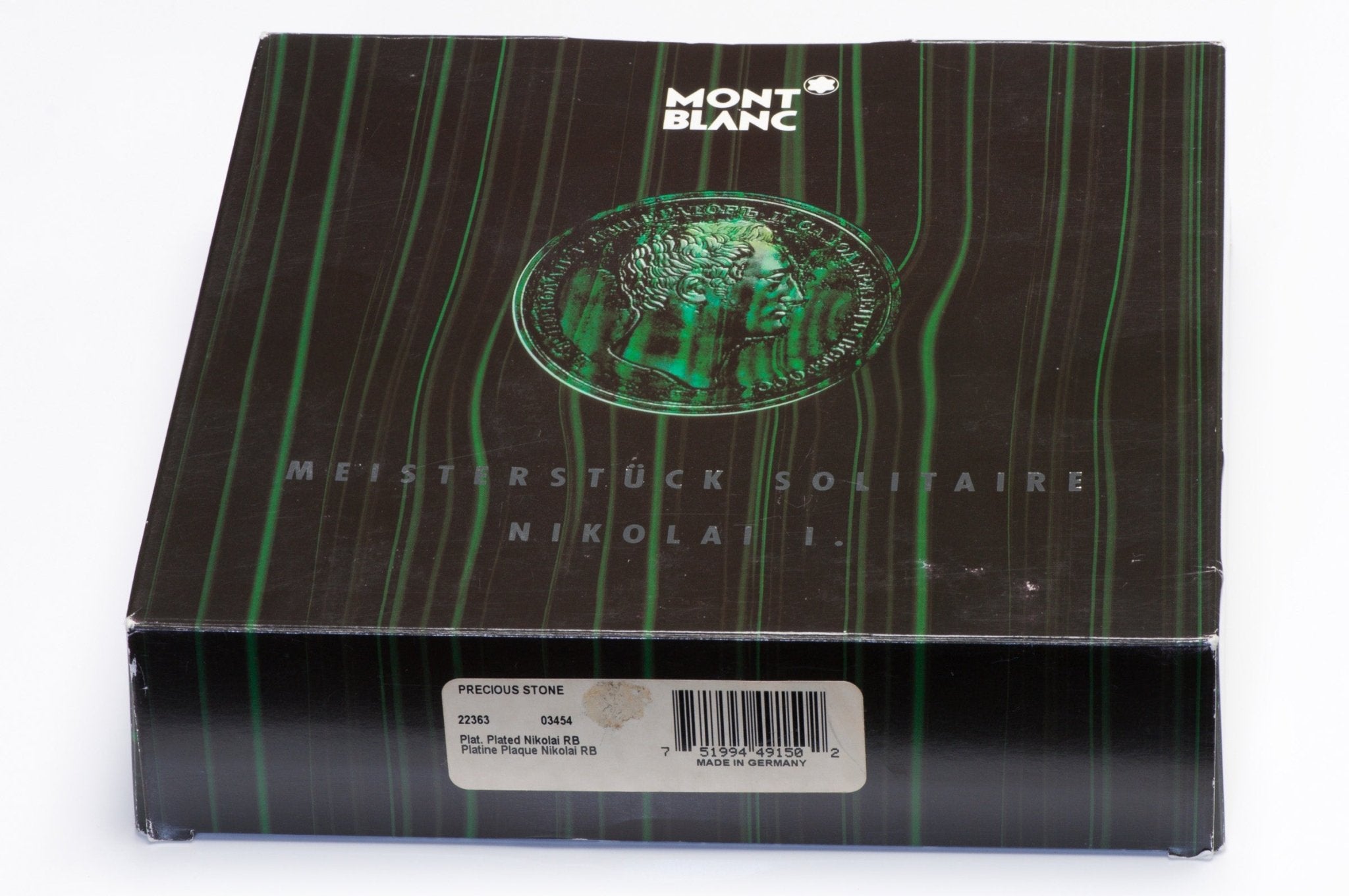Montblanc Meisterstuck Solitaire Nikolai 1 Platinum Plate Rollerball Pen